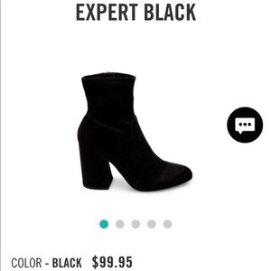 Steve Madden Black Sock Booties